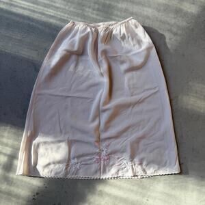 Vintage Embroidered Half Slip Skirt